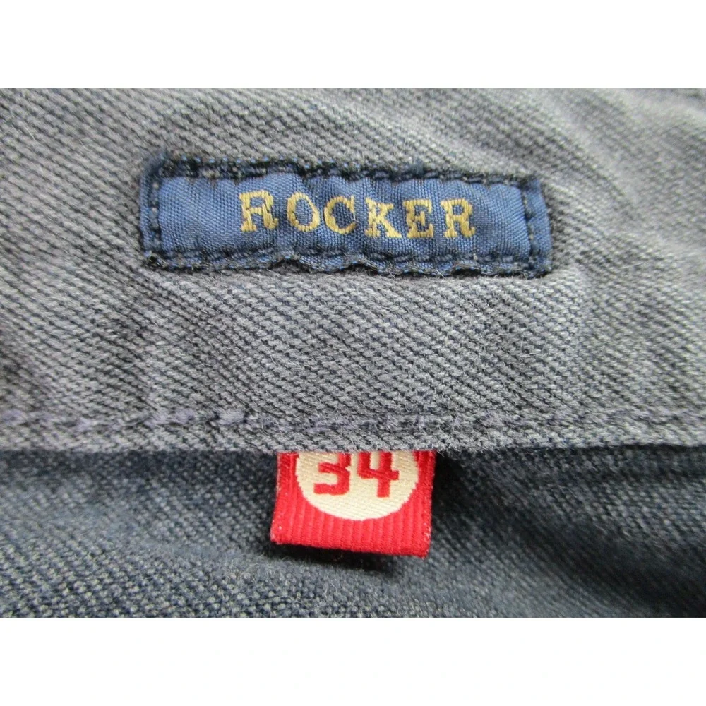 Agave Denim Rocker Jeans Mens 34x33 Gray Classic Taper‎ Straight Made In USA